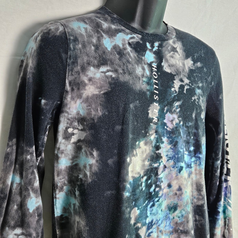 Hollister Collection Tie Dye Long‎ Sleeve Cotton Shirt Women's Size Small